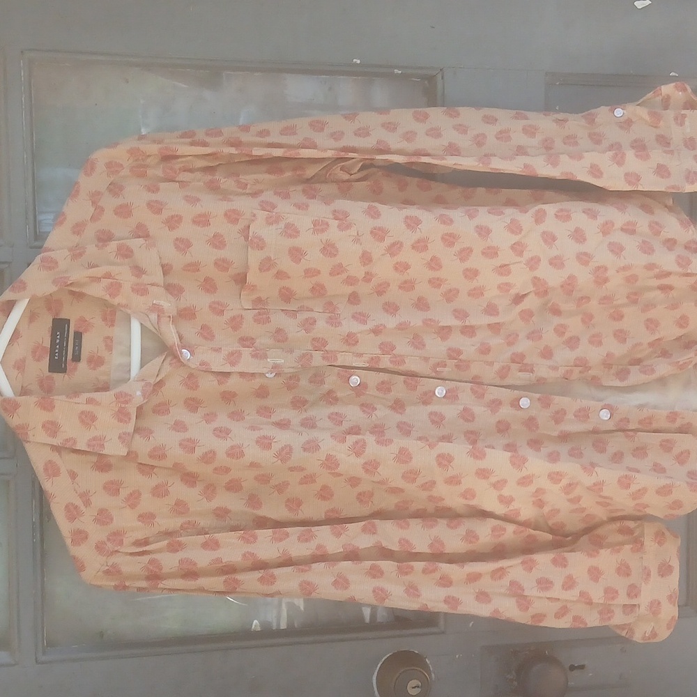 Men's Zara man size large slim fit button down